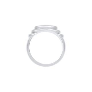 Elli  Bague Bague Sceau Femme Polie Ovale Dégradée 