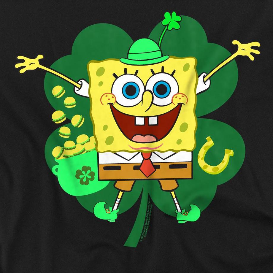 Nickelodeon  Spongey T-Shirt  St Patrickstag 