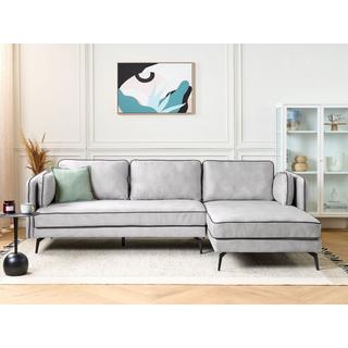 Beliani Ecksofa aus Samtstoff Modern ALTAN  