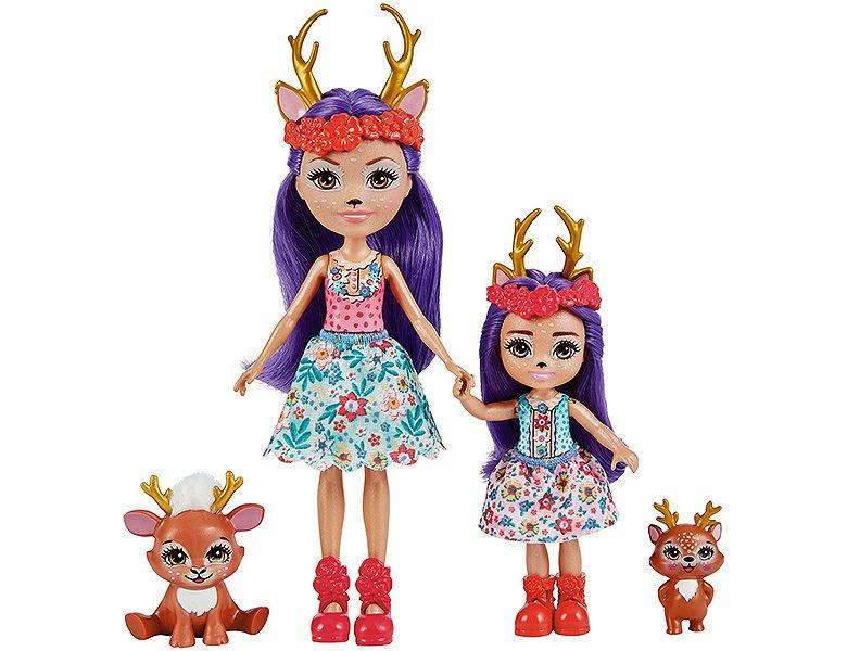 Enchantimals  Danessa Deer Puppe & kleine Schwester 