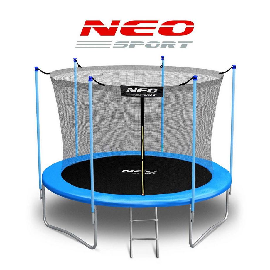 B2X  183 cm großes Gartentrampolin mit Innennetz und Neo-Sport-Leiter 