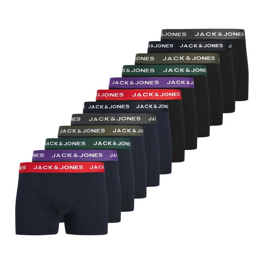 Boxershort  12er Pack Stretch-JACKYLE SOLID TRUNKS 12 PACK