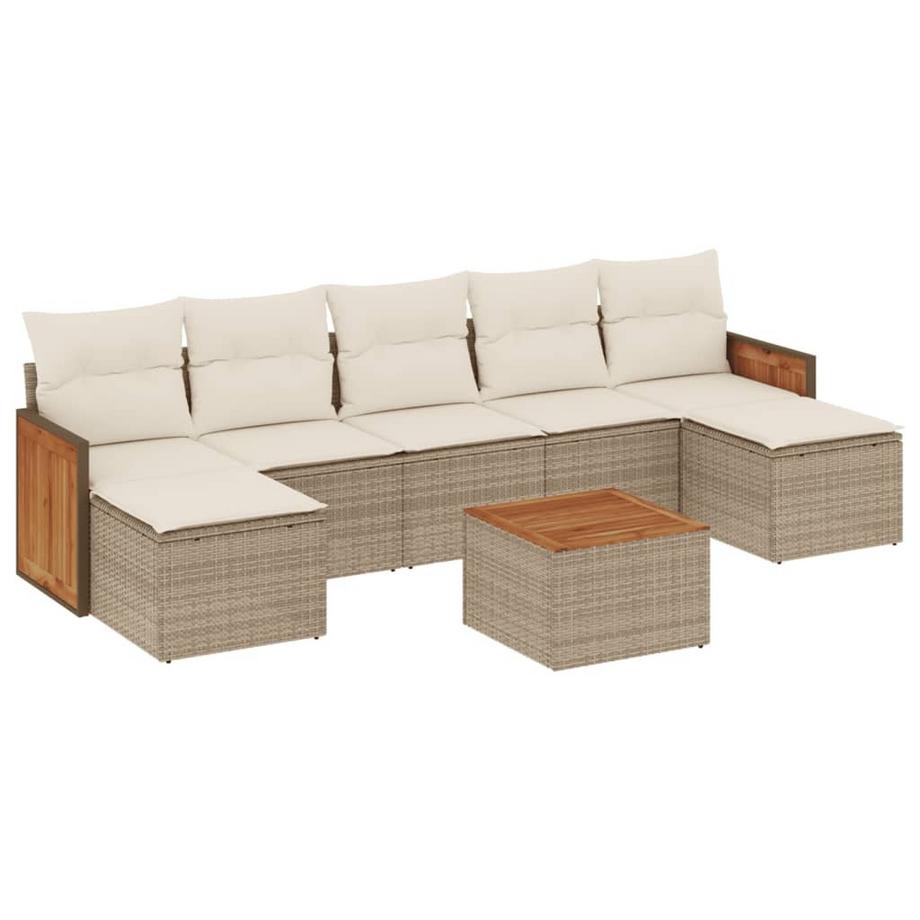 set divano da giardino Polirattan
