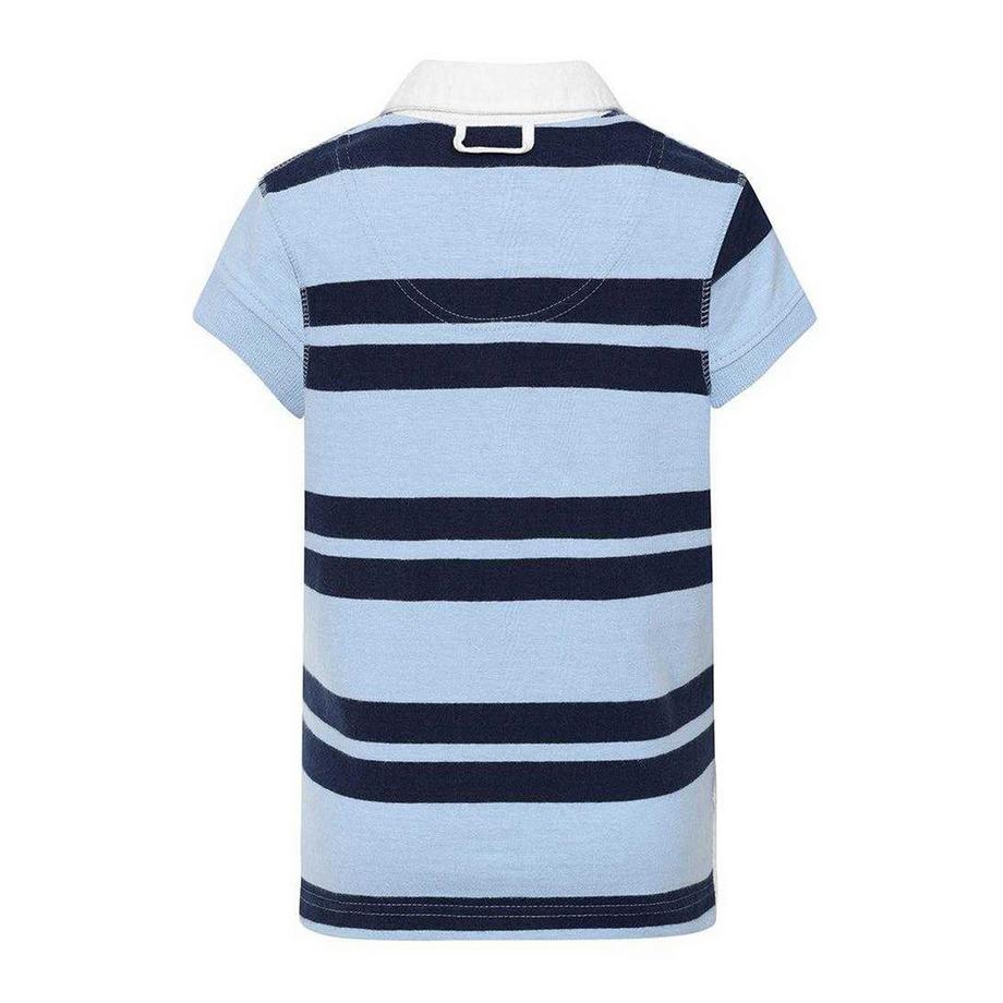 Lazy Jacks  Polo manches courtes rugby motiftyle rayure double 
