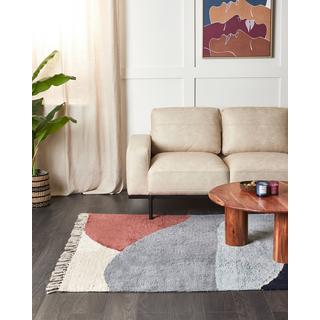 Beliani Tapis en Coton Moderne XINALI  