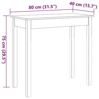 VidaXL Table console bois de pin  