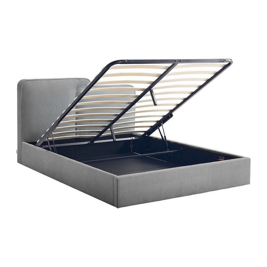 Vente-unique Bett mit Bettkasten polyester  