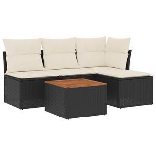 VidaXL set divano da giardino Polirattan  