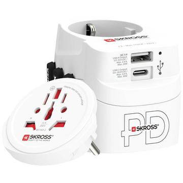 Adaptateur de voyage universel adaptateur universel PRO Light USB AC30PD - monde