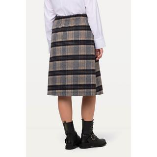 Ulla Popken  Landhaus Kilt, Karo, A-Linie, Schmuckknöpfe, Wickeloptik 