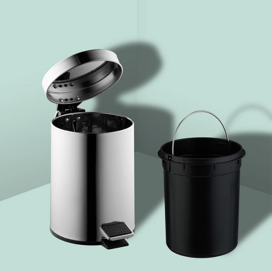 Northio Conteneur cosmétique en acier inoxydable, 3 l  