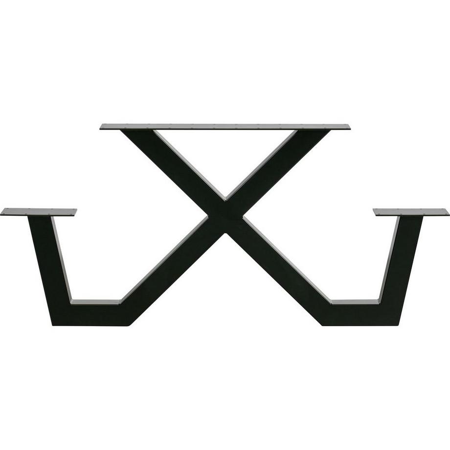 mutoni Tischgestell Tablo Outdoor Picknick Metall X-Bein (1 Stück)  