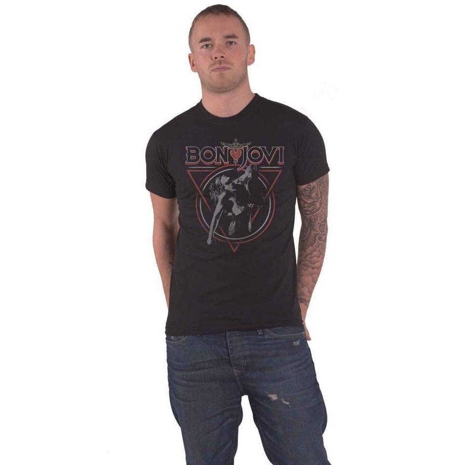 Bon Jovi Triangle Overlap T-Shirt  