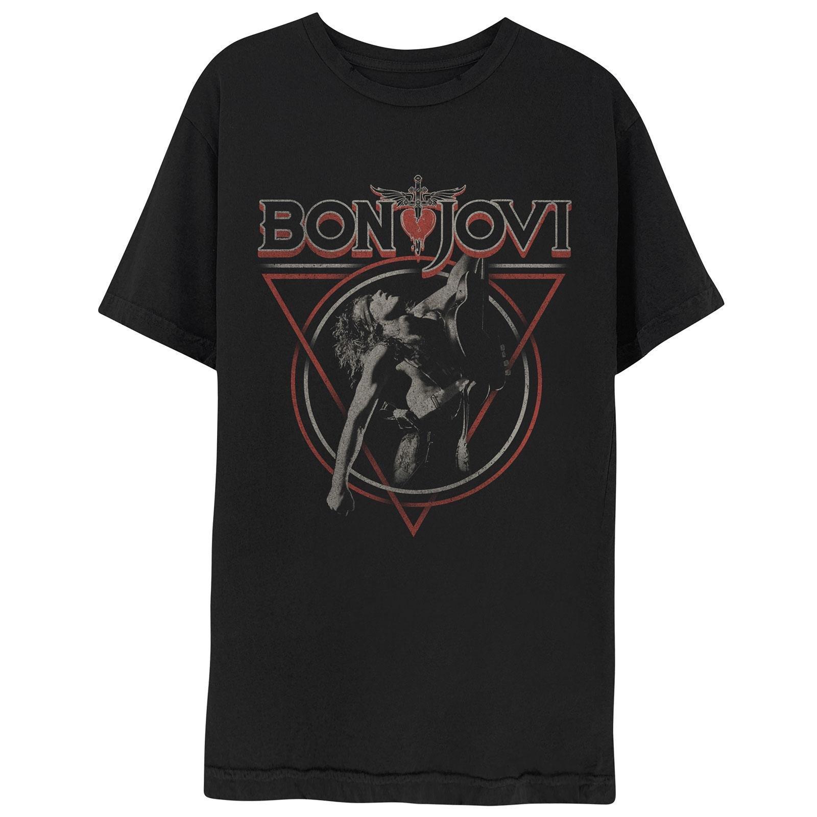 Bon Jovi  Triangle Overlap TShirt 