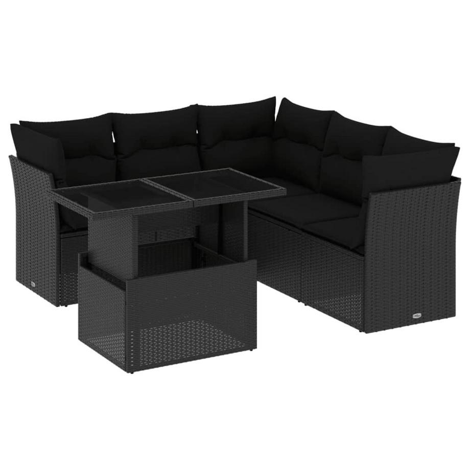set divano da giardino Polirattan