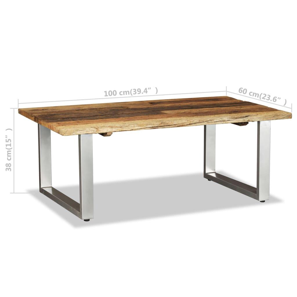 VidaXL Table basse bois  