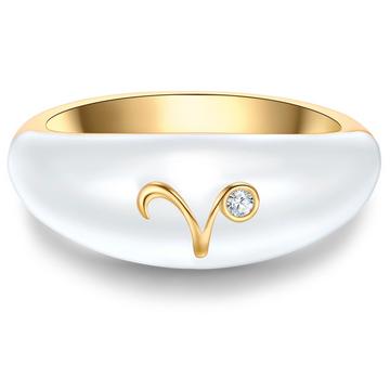 Femme Bague Zodiaque Bélier