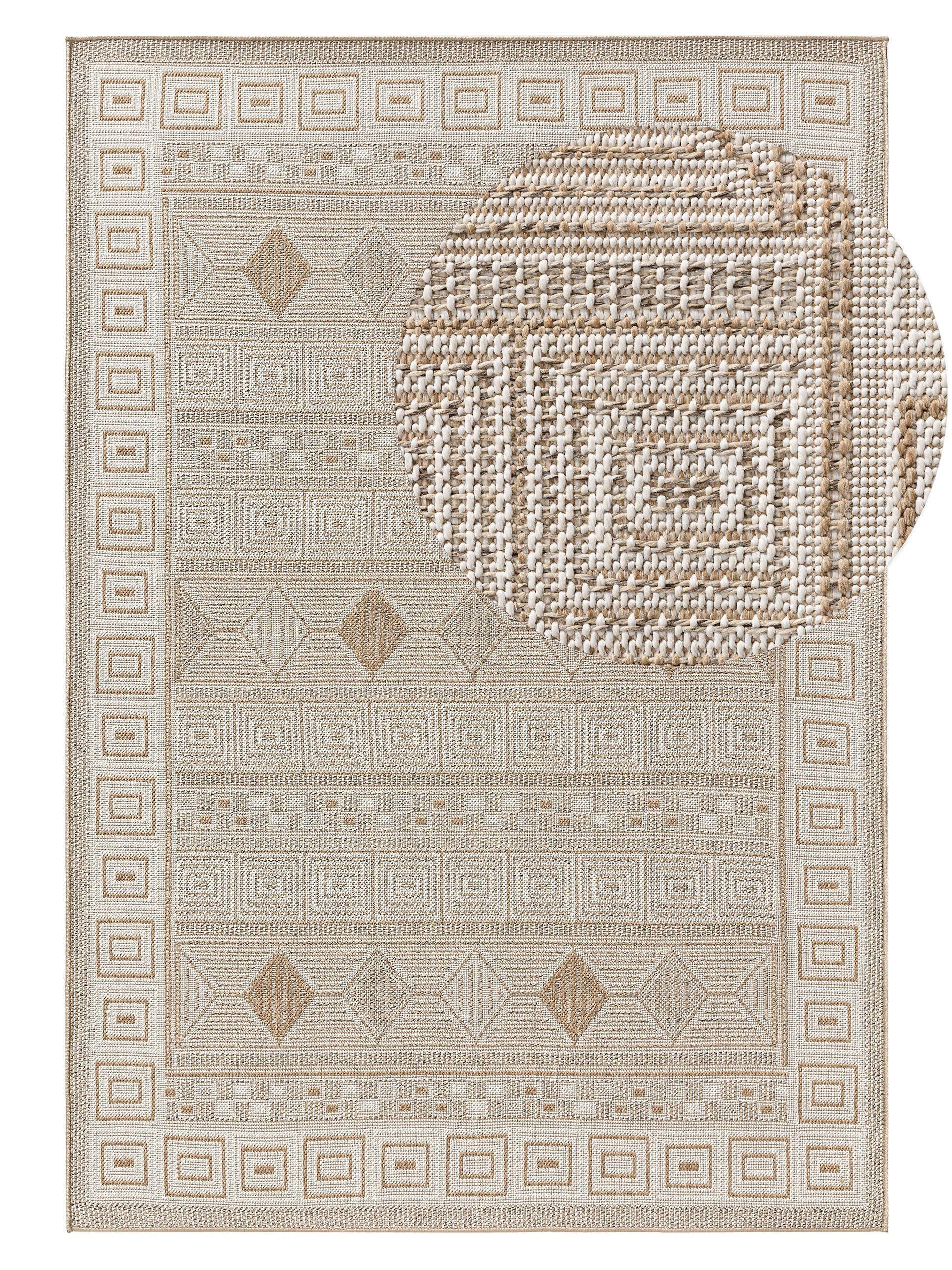 Benuta Tapis d'extérieur & intérieur Andora Crème/Beige  