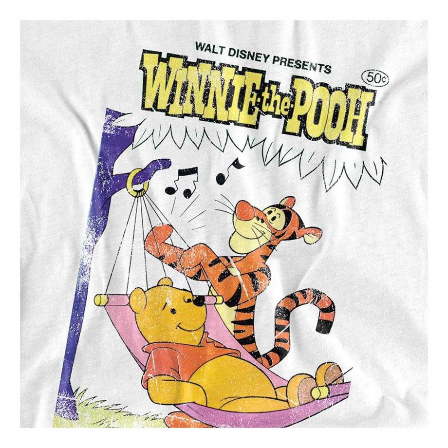 Winnie the Pooh Vintage Poster Print T-Shirt mit Hängematte  
