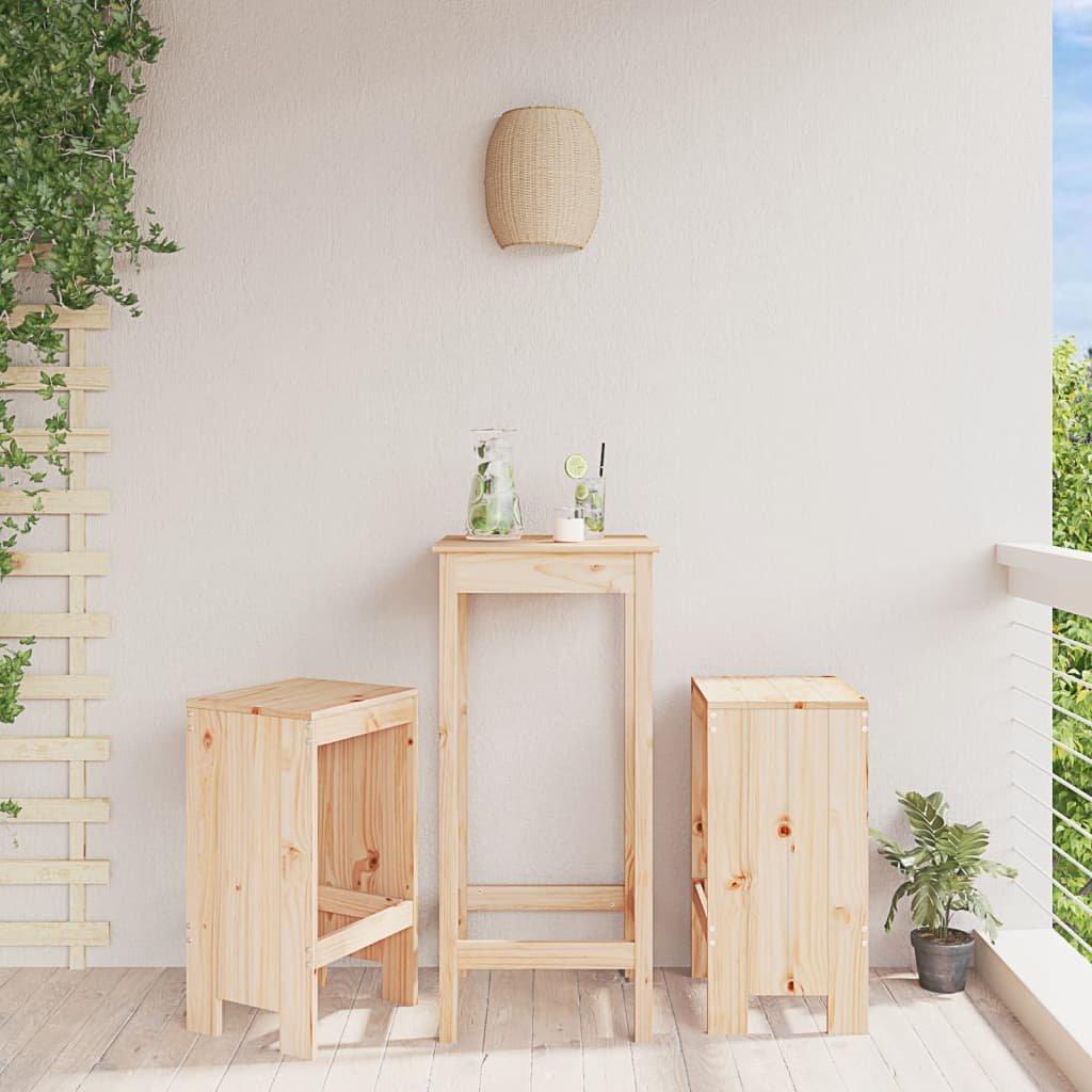 VidaXL Tabouret de bar bois de pin  