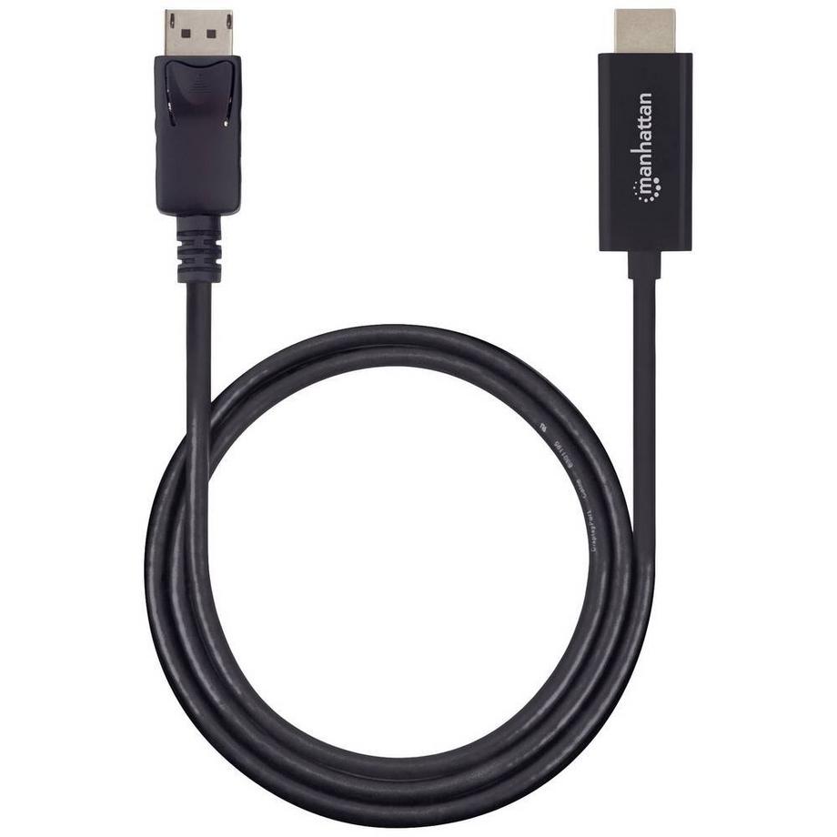 Manhattan  4K@60Hz DisplayPort auf HDMI-Kabel DisplayPort-Stecker auf HDMI-Stecker, 1 m 