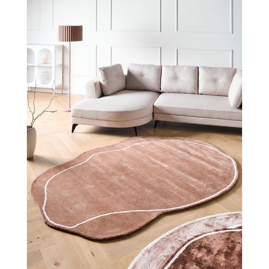 Beliani Tapis en Soie artificielle  DERA  