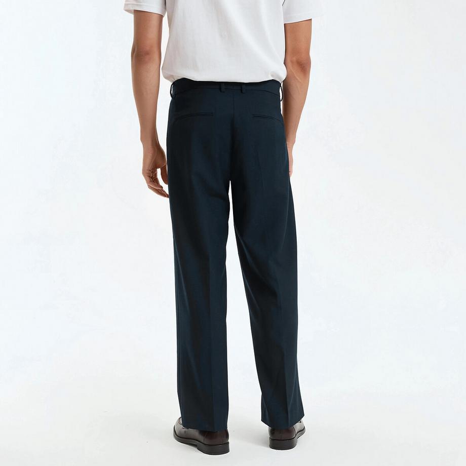 La Redoute Collections Pantaloni a pieghe a gamba dritta  