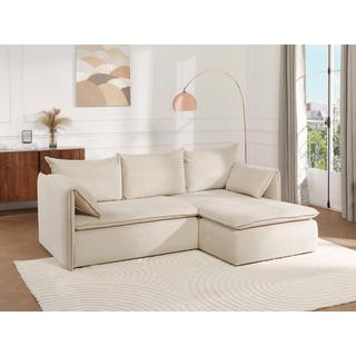 PASCAL MORABITO Canapé d'angle conible en velours côtelé TEODORA de PASCAL MORABITO Angle droit  