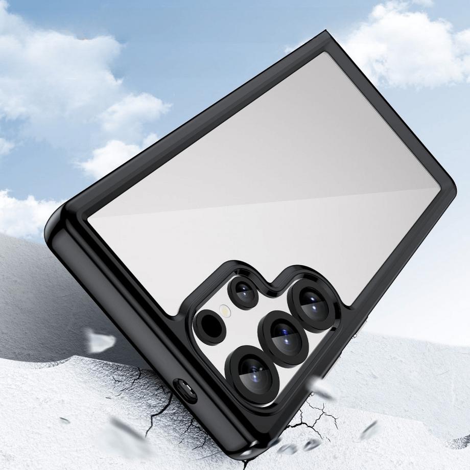 Cover-Discount  Galaxy S25 Ultra - Custodia protettiva in acrilico con bordo rialzato 