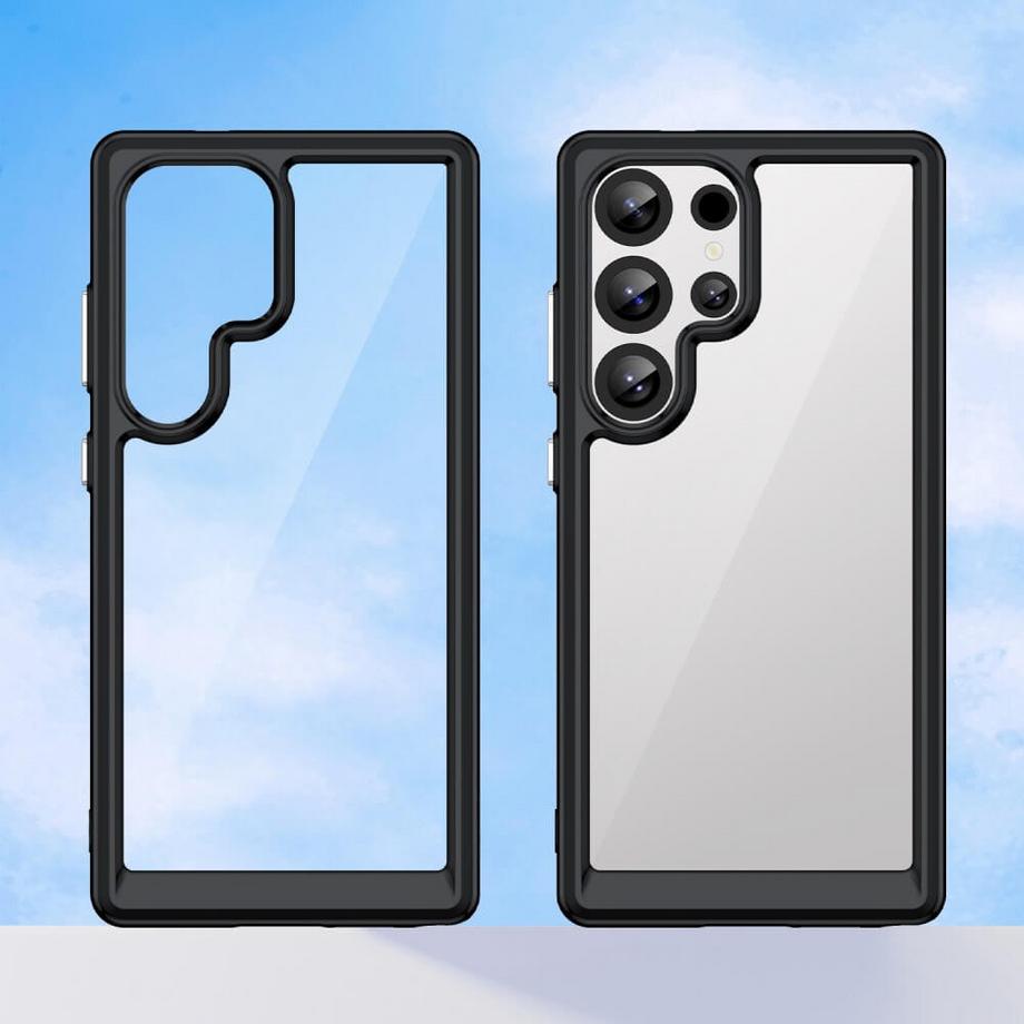 Cover-Discount  Galaxy S25 Ultra - Custodia protettiva in acrilico con bordo rialzato 