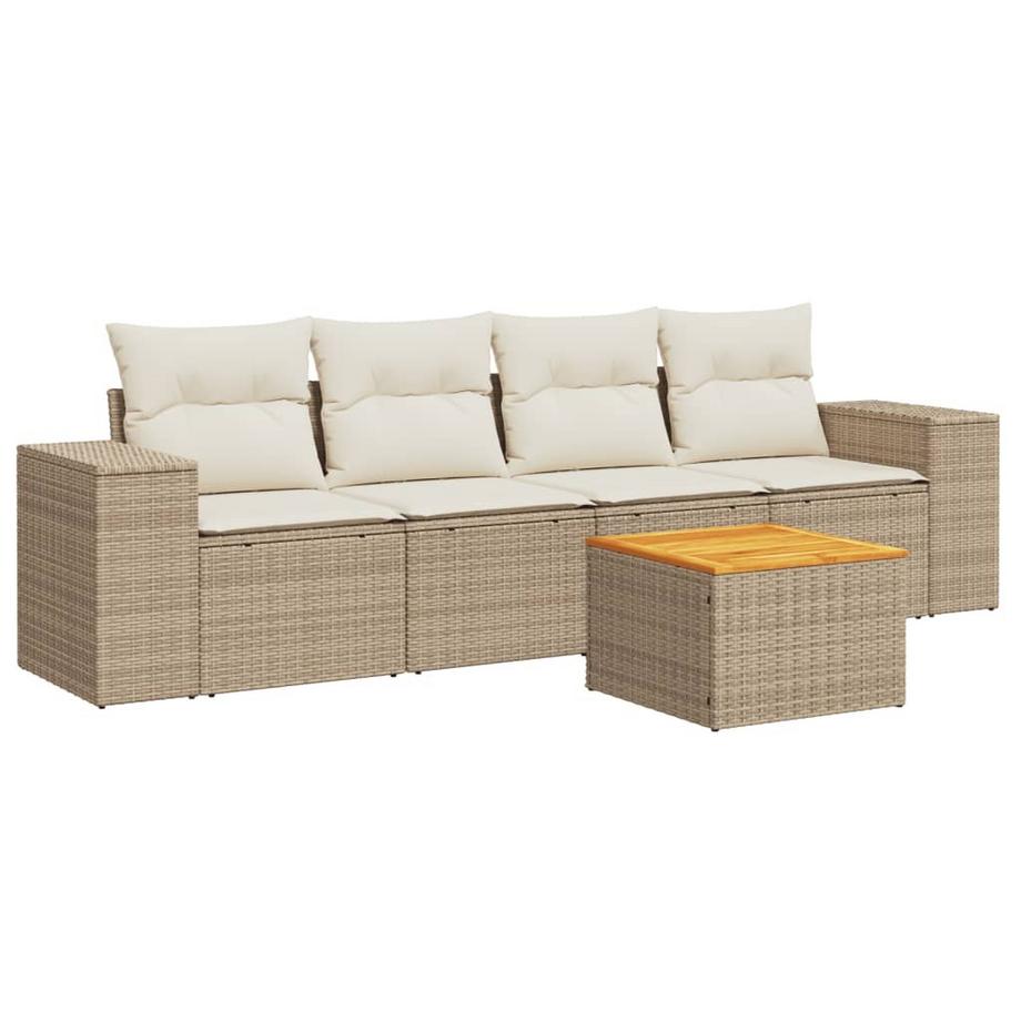 set divano da giardino Polirattan