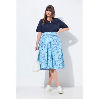 Ulla Popken Gonna a pieghe linea A stampa floreale country  