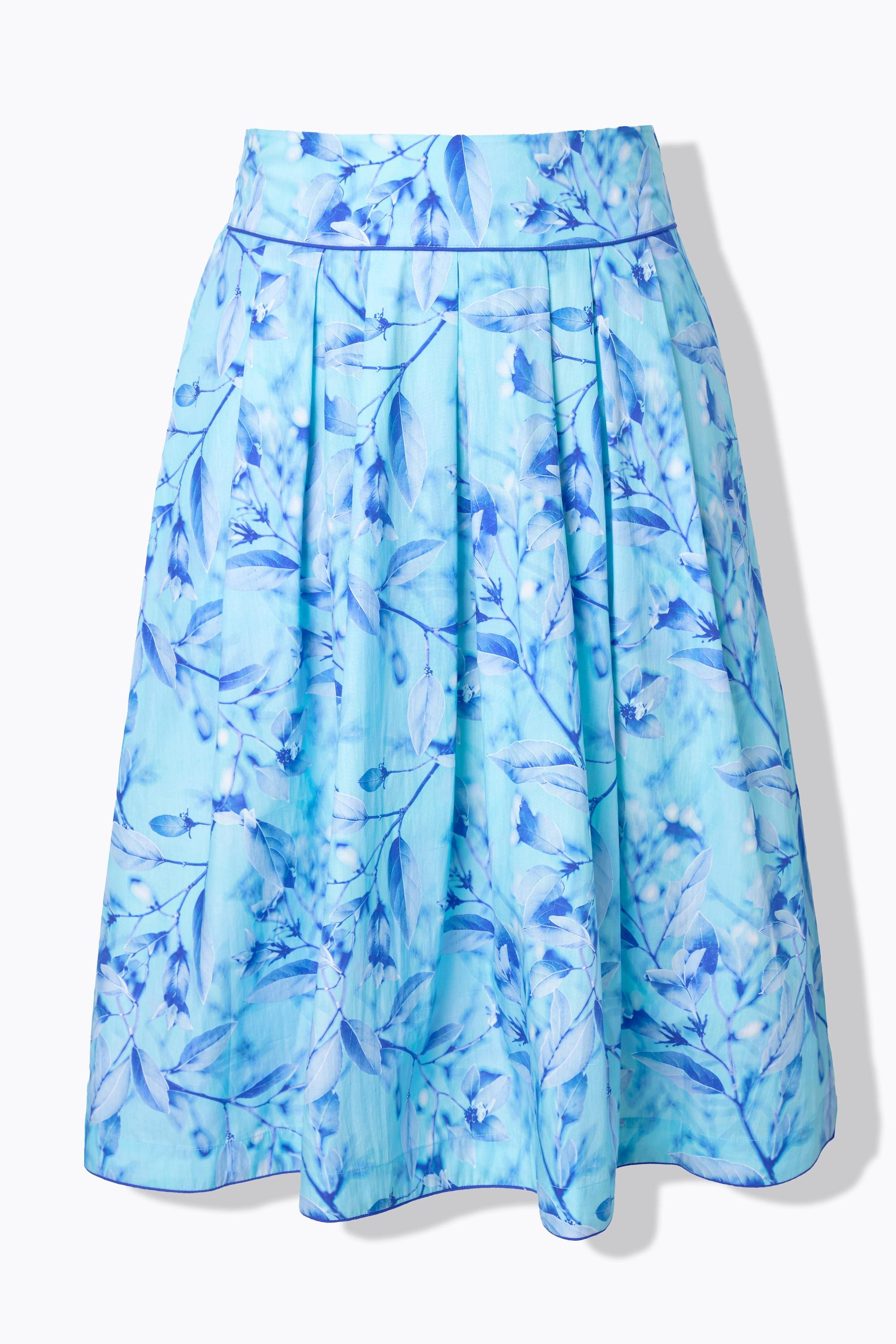 Ulla Popken Gonna a pieghe linea A stampa floreale country  