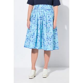 Ulla Popken Gonna a pieghe linea A stampa floreale country  