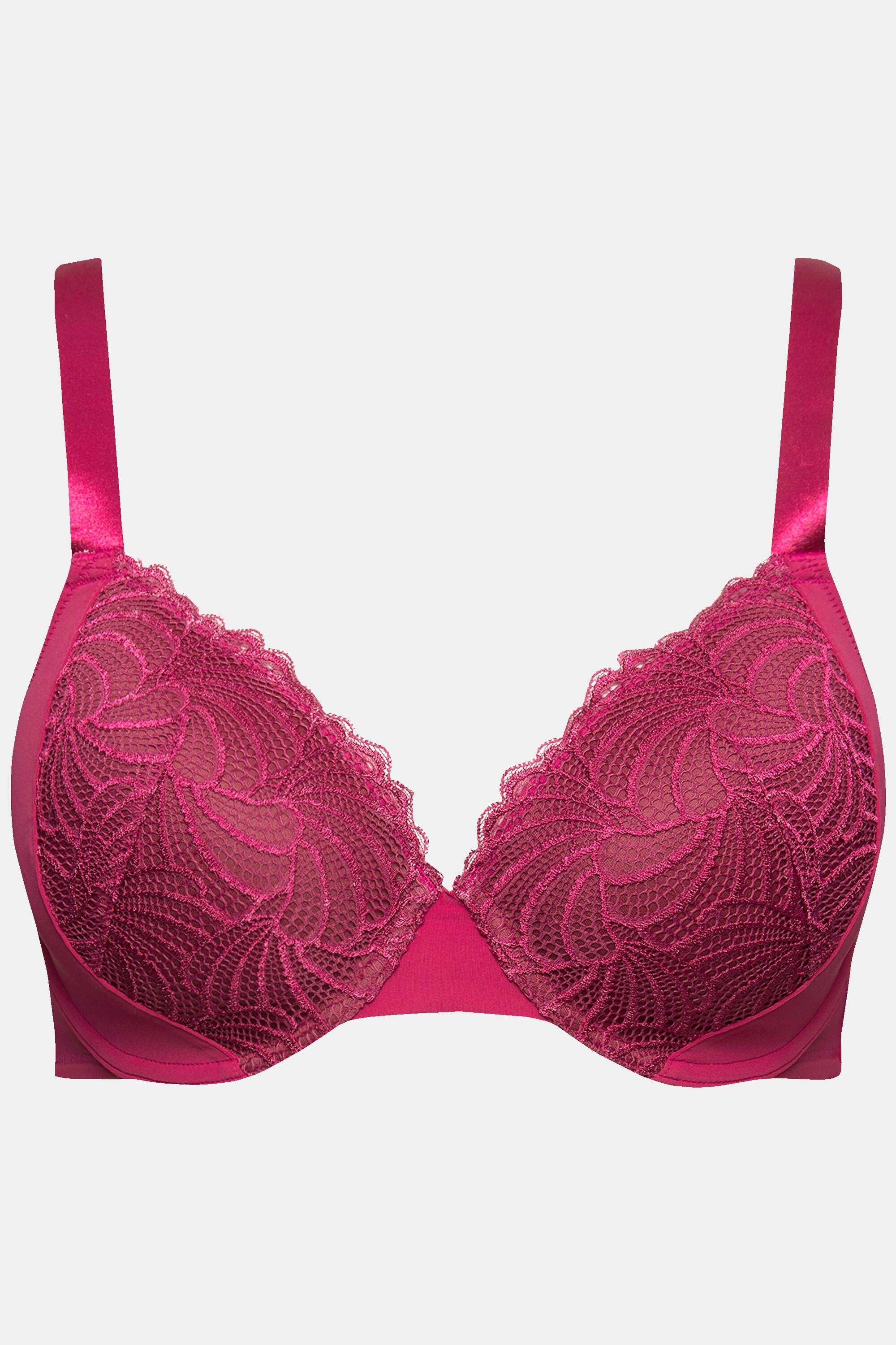Ulla Popken Reggiseno con ferretto Coppe morbide Pizzo  
