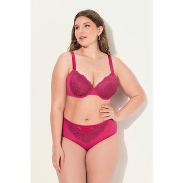 Reggiseno con ferretto, coppe morbide e pizzo, coppa B-E