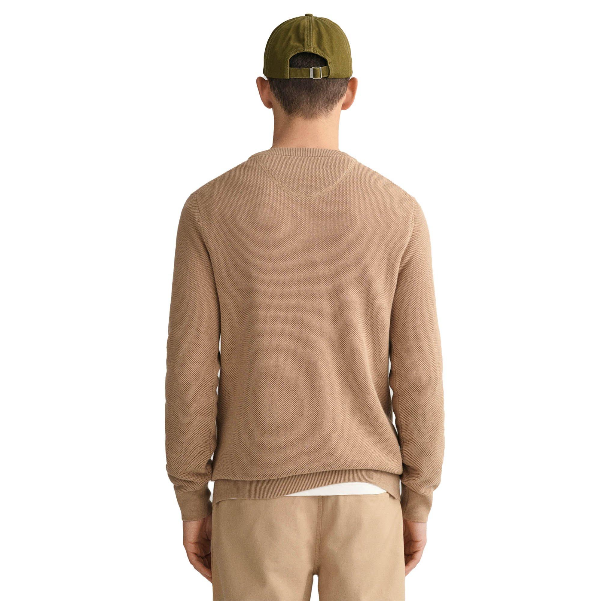 GANT Baumwoll Piqué Rundhals Pullover  