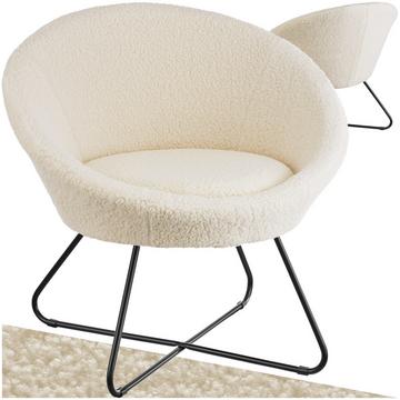 Fauteuil cocktail rond et rembourré CENTERA