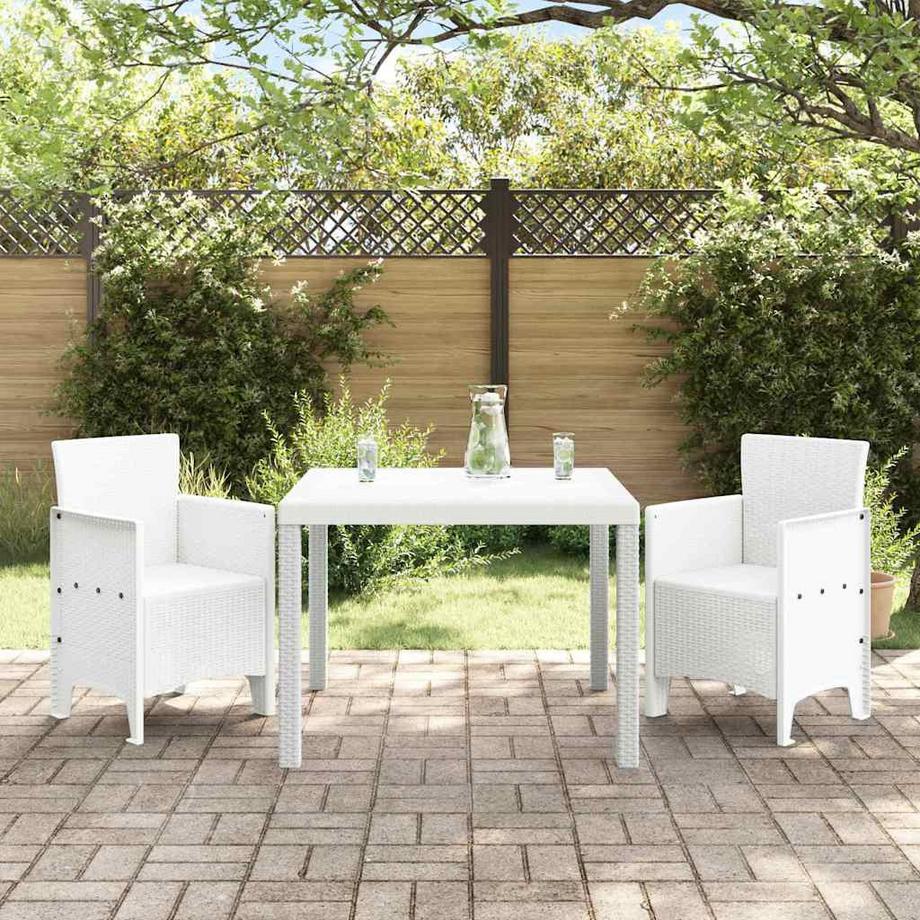 VidaXL Set de repas de jardin polypropylène  