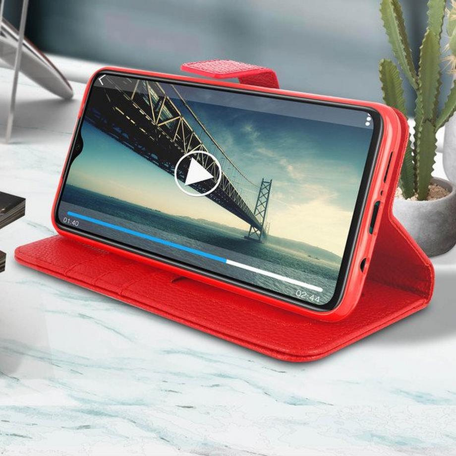 Avizar  Étui Folio Redmi Note 8 Pro Rouge 