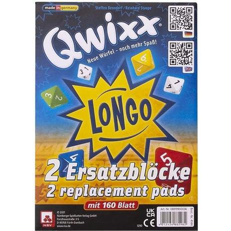 NSV  Qwixx Longo Ersatzblöcke 