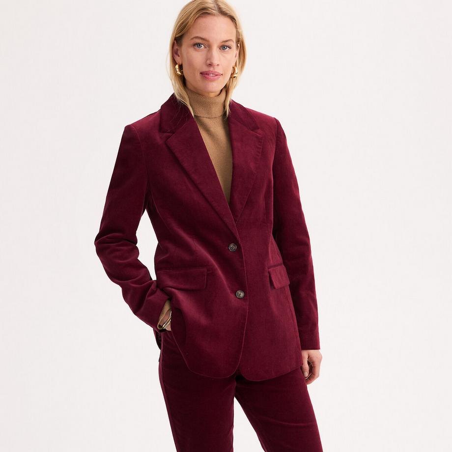Blazer en velours côtelé