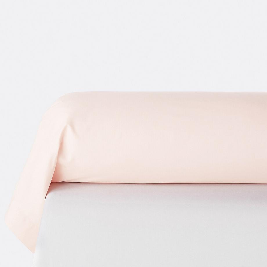 Taie de traversin unie en polycoton