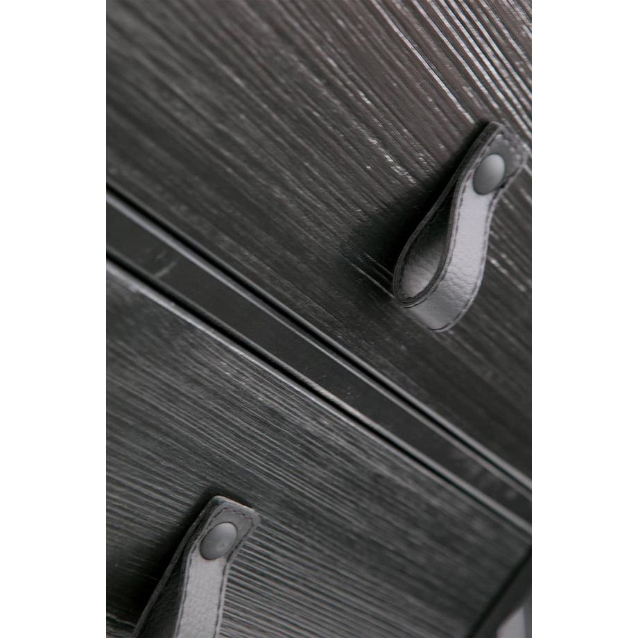 mutoni Comodino Zola 1 cassetto 1 anta Nero (FSC)  