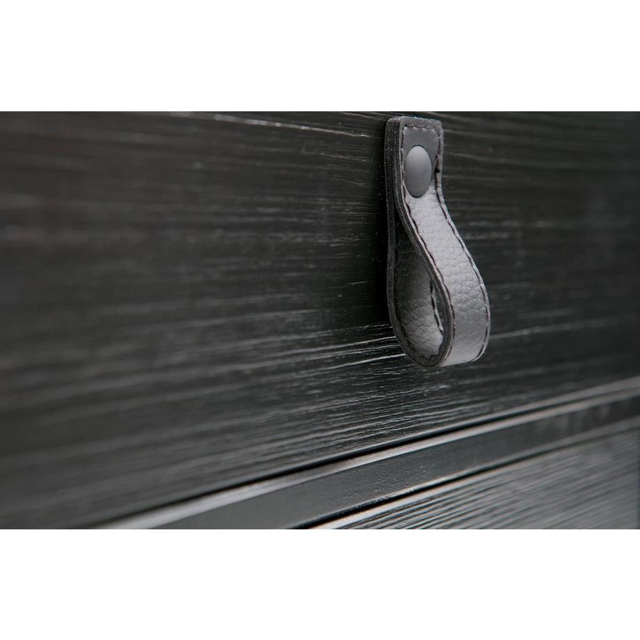 mutoni Comodino Zola 1 cassetto 1 anta Nero (FSC)  