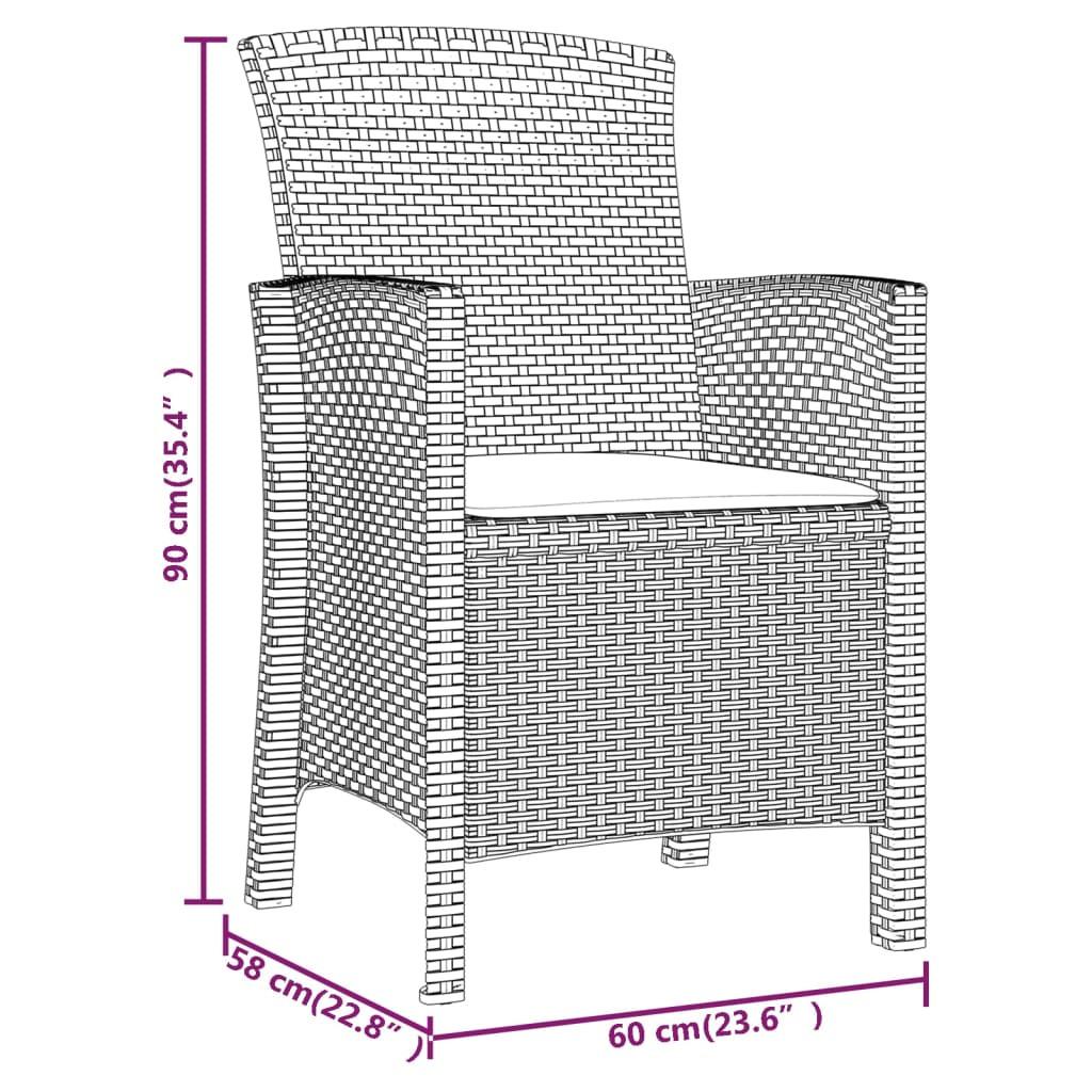 VidaXL Chaise de jardin polypropylène  