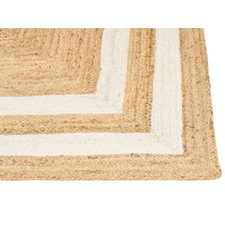 Beliani Tapis en Jute Boho GEMEREK  