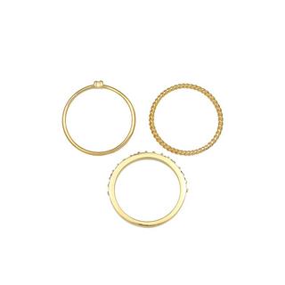 Elli  Bague Set De 3 Cristaux Arc-En-Ciel 