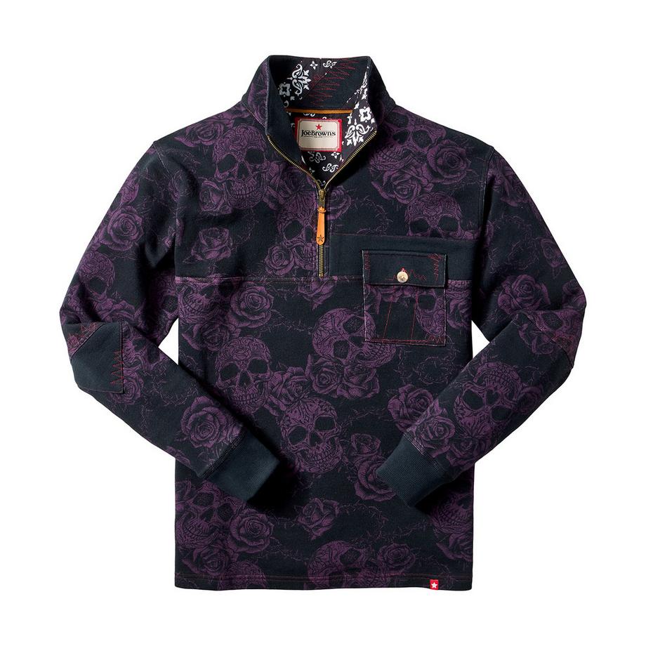 Joe Browns Col Cheminée Imprimé Tête de Mort Manches Longues  