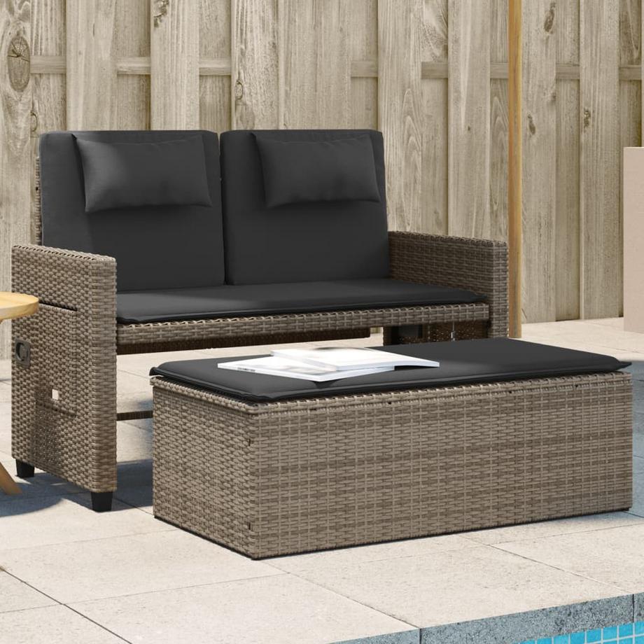 VidaXL Gartenbank poly-rattan  